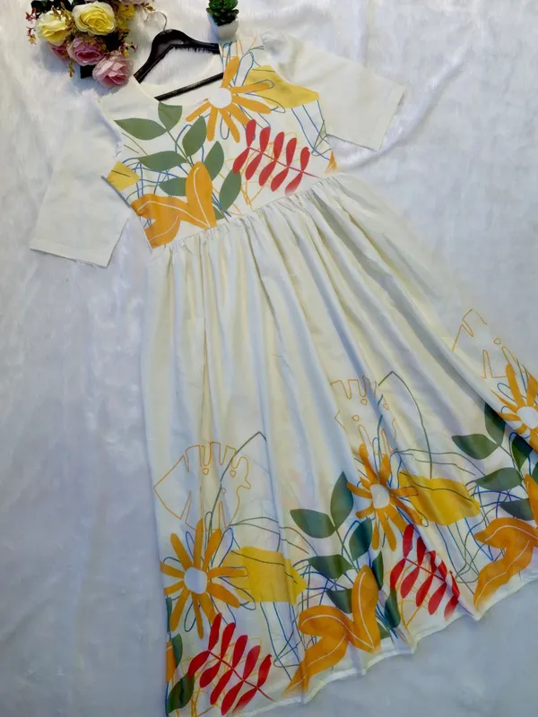 Cream_Floral_Cotton_Printed_Casual_Trending_Midi_Dress