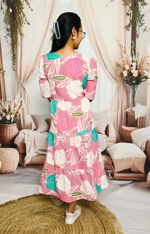 Pink_Floral_Cotton_Printed_Casual_Trending_Midi_Dress
