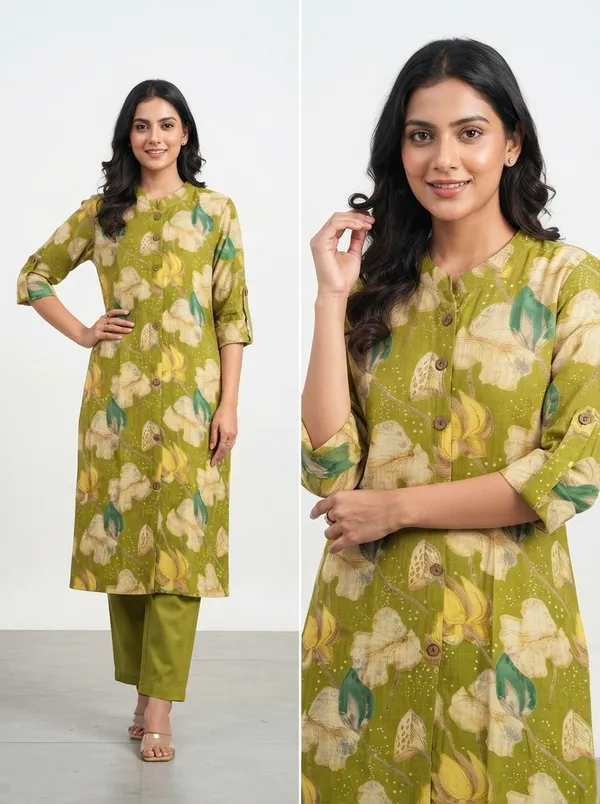 Mirabel_Green_Sunshine_kurta_set