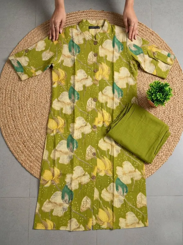 Mirabel_Green_Sunshine_kurta_set
