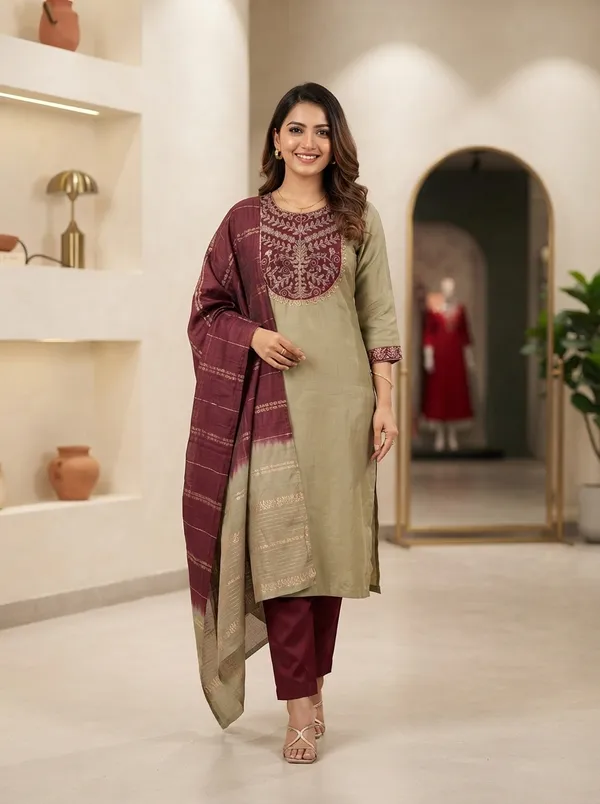 Beige_Grace_Embroidered_Kurta_Set_with_dupatta