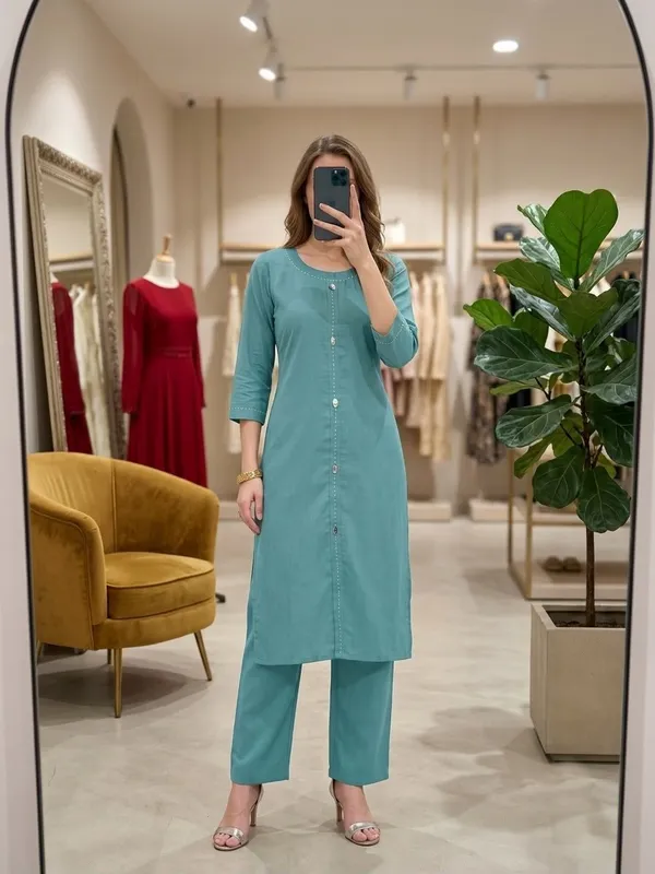 Aqua_Blue_Premium_Easy_breezy_Co-ord_sets