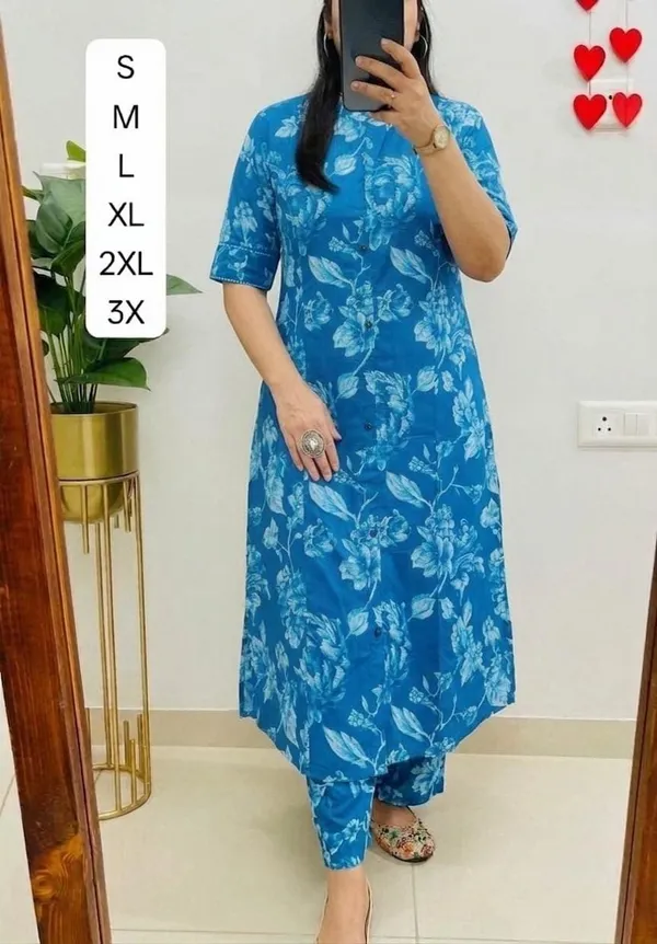 Royal_Blue_floral_print_Co-ord_Sets