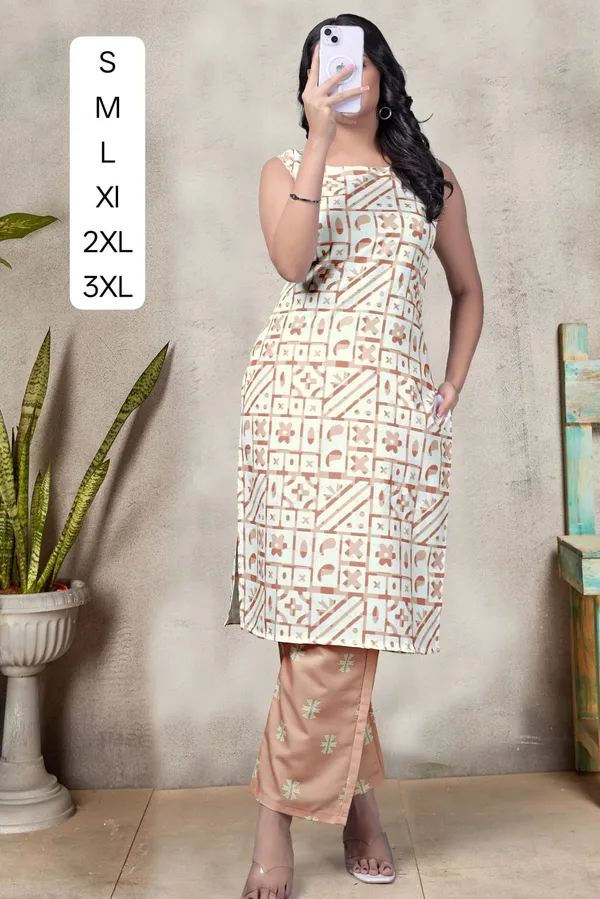 Beige_with_small_floral_print_Co-ord_Sets
