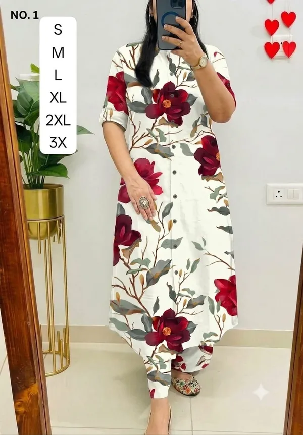 burgundy_floral_print_Co-ord_Sets