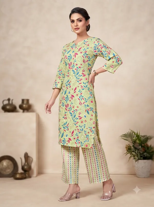 Cream_with_multicolour_floral_print_Co-ord_Sets