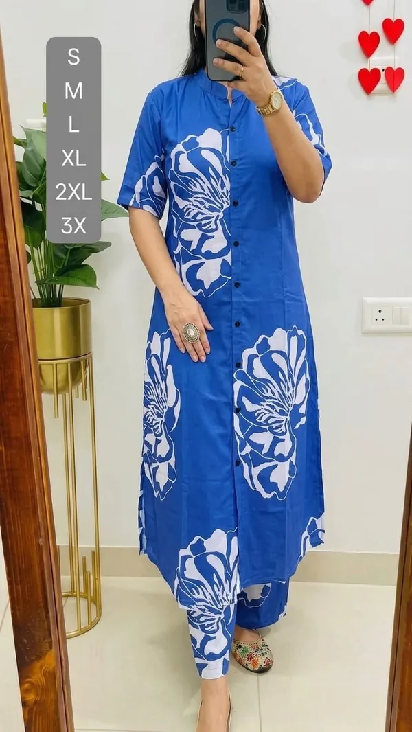 Royal_Blue_with_white_floral_print_Co-ord_Sets