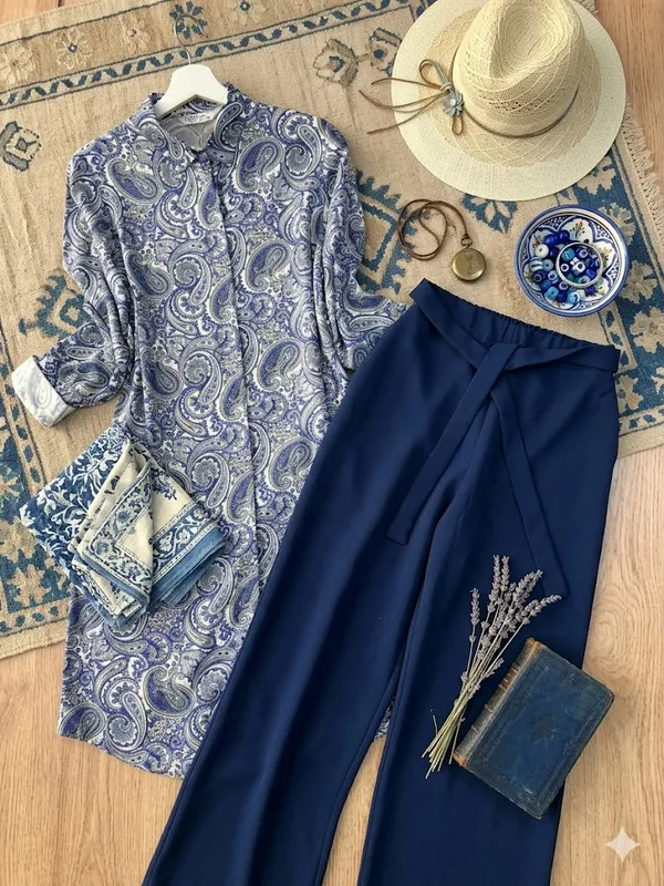 Blue_Paisley_Printed_Top_With_Palazzo_Pants
