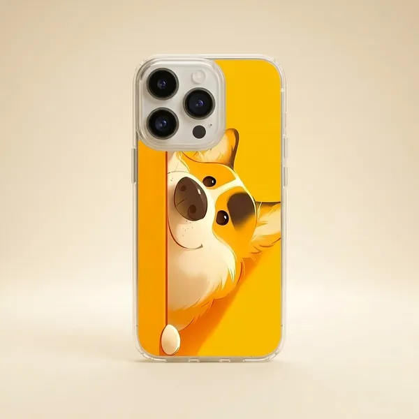 Cute_Dog_Illustration_Phone_Case_for_iPhone