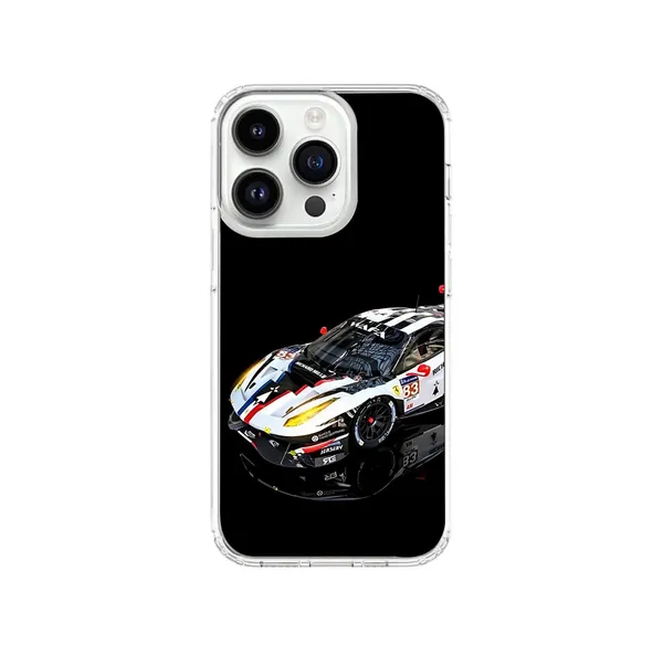 Racing_Car_Phone_Case_-_White_&_Red_Design_with_Clear_Protective_Bumper