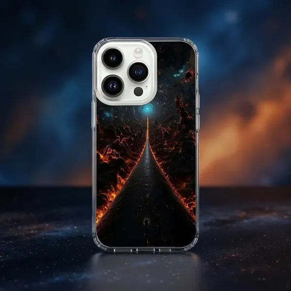 Cosmic_Road_Journey_Transparent_Phone_Case_with_Fiery_Glow_Design