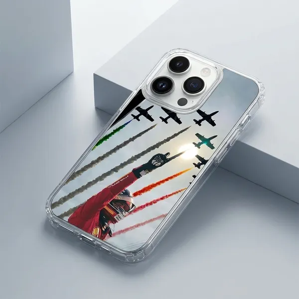 iPhone_Clear_Case_with_Colorful_Aircraft_Formation_Design