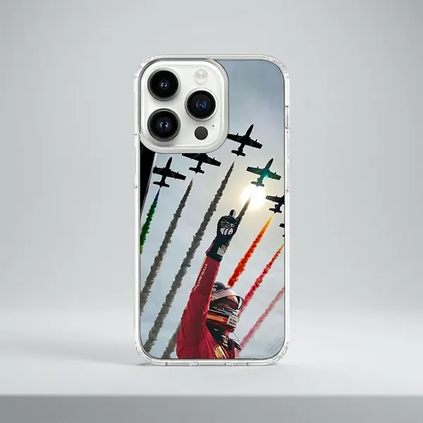 iPhone_Clear_Case_with_Colorful_Aircraft_Formation_Design