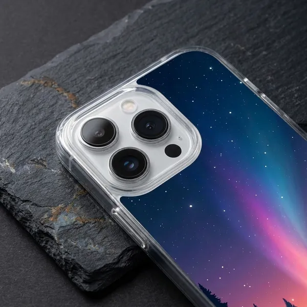 Aurora_Night_Sky_Phone_Case_-_Clear_Design_with_Northern_Lights_&_Forest_Silhouette