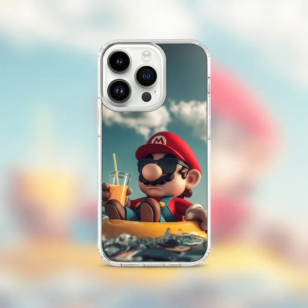 Mario_Cartoon_Character_Transparent_iPhone_Case_-_Designer_Printed_Back_Cover