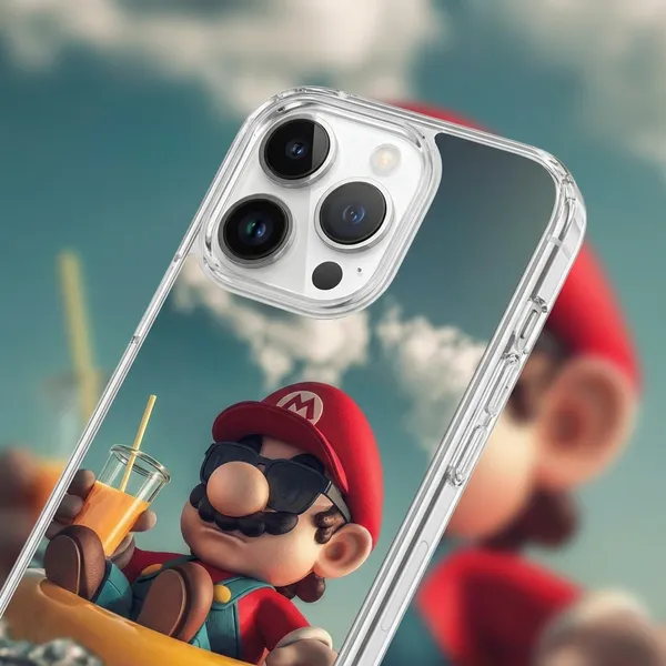 Mario_Cartoon_Character_Transparent_iPhone_Case_-_Designer_Printed_Back_Cover