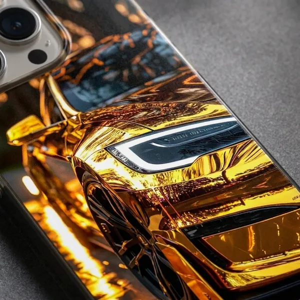 Luxury_Gold_Sports_Car_Transparent_Phone_Case_for_iPhone