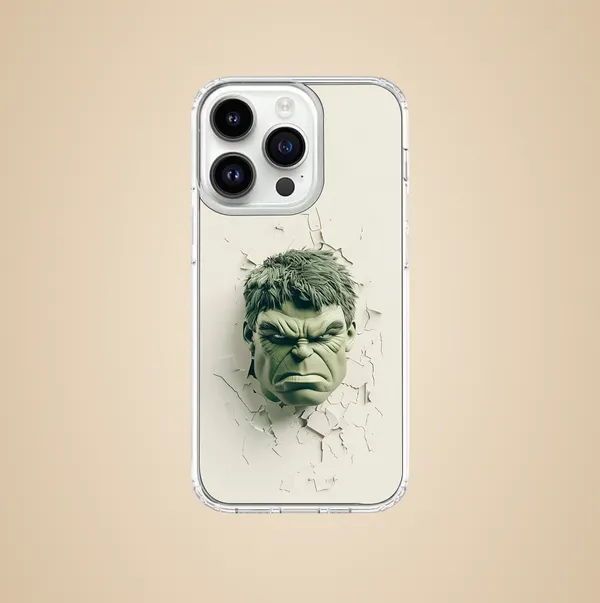 iPhone_Clear_Case_with_3D_Hulk_Breaking_Through_Design_-_Transparent_Protective_Cover