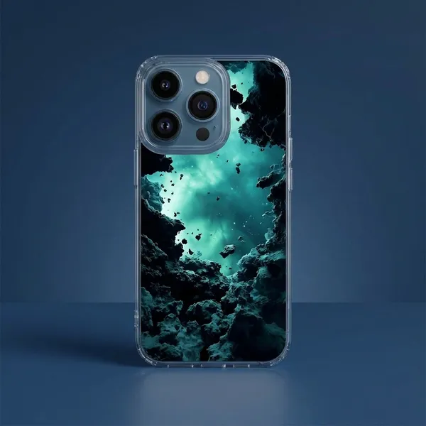 Underwater_Ocean_Phone_Case_-_Clear_Protective_Cover_with_Turquoise_Abstract_Art_Design