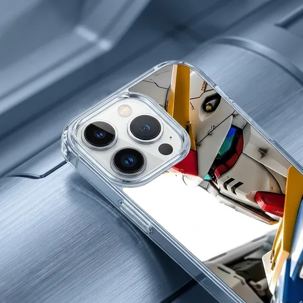 Gundam_Anime_Character_Transparent_Phone_Case