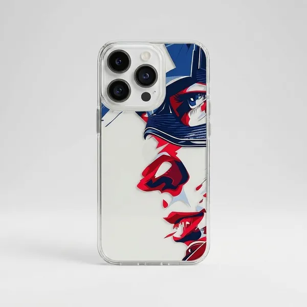 Abstract_Face_Art_Transparent_Phone_Case_for_iPhone