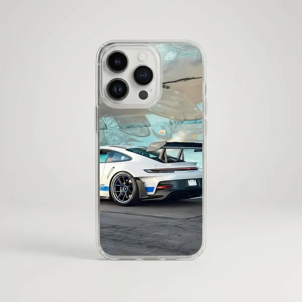 Clear_Sports_Car_Design_Phone_Case_for_iPhone_-_Transparent_Protective_Cover_with_White_Supercar_Print
