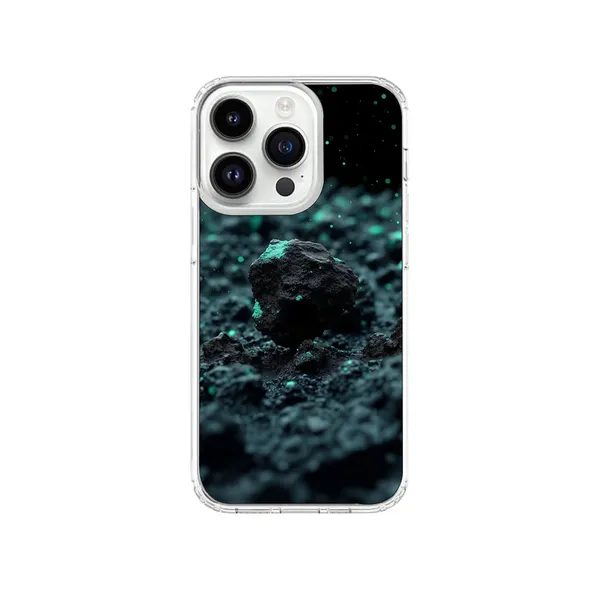 Clear_Protective_Phone_Case_with_Dark_Rock_and_Teal_Nature_Design
