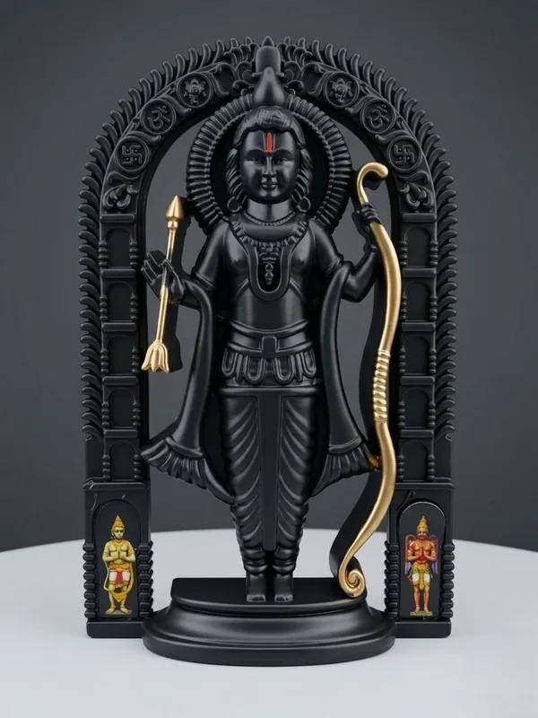 Black_Lord_Ram_Lalla_Murti_Room_decor_Desk_Office_Decor_High-grade_Polyresin,Jet_Black_with_Gold_Premium_Matte_Finish_(_6*8_Size_)__ (_Medium)