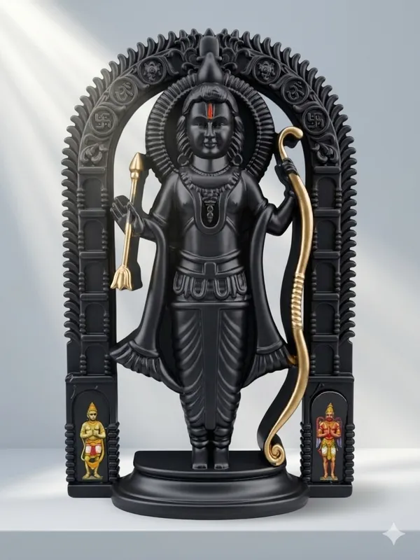 Black_Lord_Ram_Lalla_Murti_Room_decor_Desk_Office_Decor_High-grade_Polyresin,Jet_Black_with_Gold_Premium_Matte_Finish_(_6*8_Size_)__ (_Medium)