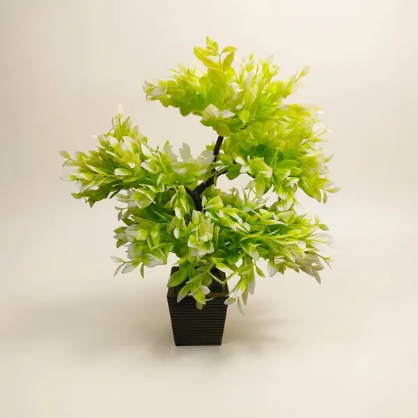 Green_And_Yellow_Plastic_Artificial_Bonsai_Plant_With_Pot_For_Home_Decor_And_Table_Decoration