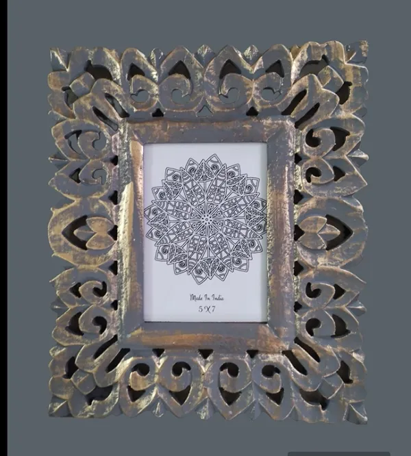 Hand_Carved_Wooden_Wall_Table_Mounted_Photo_Frame_In_Antique_Finish