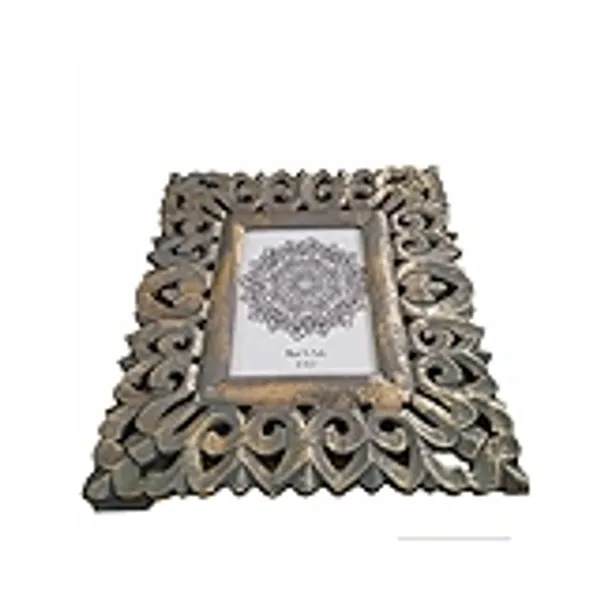 Hand_Carved_Wooden_Wall_Table_Mounted_Photo_Frame_In_Antique_Finish