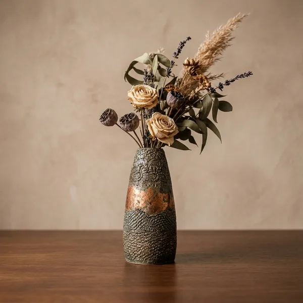Decorative_Textured_Vase_Paper_Mache_Finished_Agri_Waste_Bonded_Decor