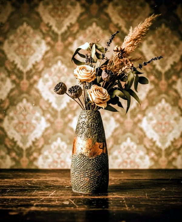 Decorative_Textured_Vase_Paper_Mache_Finished_Agri_Waste_Bonded_Decor