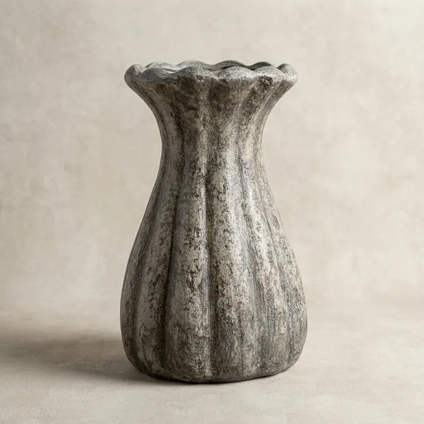 Decorative_Rustic_Finish_Vase_Paper_Mache_Finished_Agri_Waste_Bonded_Decor