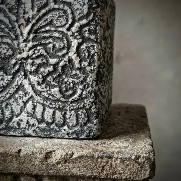 Mycelium_Bonded_Agri-waste_Handcrafted_Vase/Bowl__(8"x8"x3")with_Paper-Mache__Antique_Finish-Eco-Friendly_Sustainable_Decor_and_Natural_Design