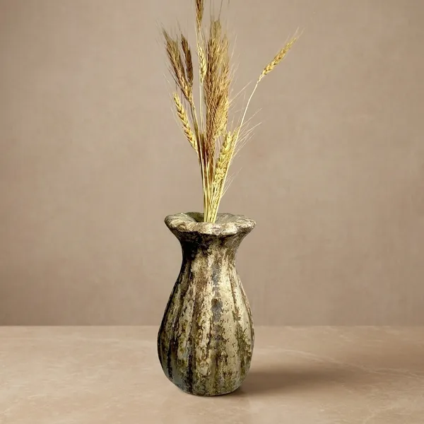 Dharohar_Handcrafted_Agri_Waste_Papier_Mache_Flower_Vase_Handmade_Floral_Decor_Eco_Friendly_Sustainable_Home_Decor_Accent_Artisan_Gift_For_Living_Room_Office_And_Housewarming_6_X_11_Inch