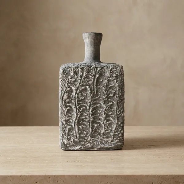 Decorative_Textured_Vase_Paper_Mache_Finished_Agri_Waste_Mycelium_Bonded_Decor