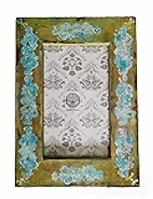 Hand_Finished_Wooden_Aged_Vintage_Photo_Frame_Yellow