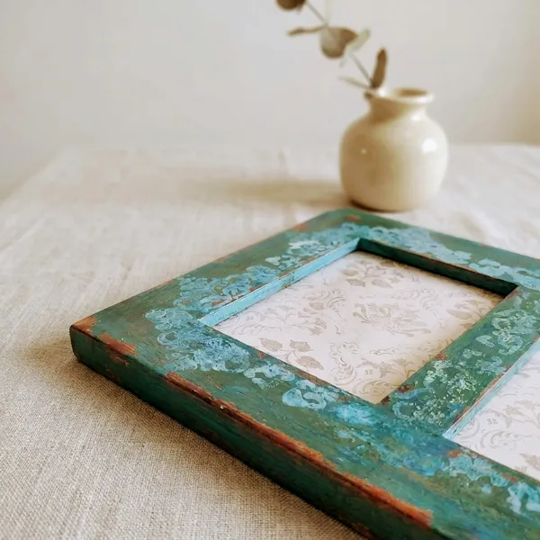 Hand_Carved_Wooden_Aged_Vintage_Wall_Hung_Photo_Frame_10.5_X14_Inch