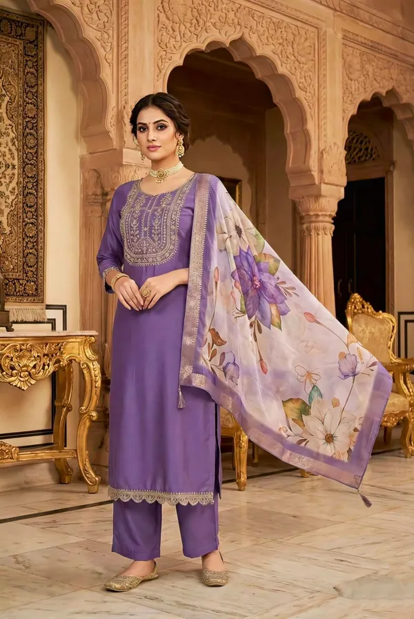 Purple_Embroidered_Salwar_Suit_Set_With_Floral_Dupatta_For_Women
