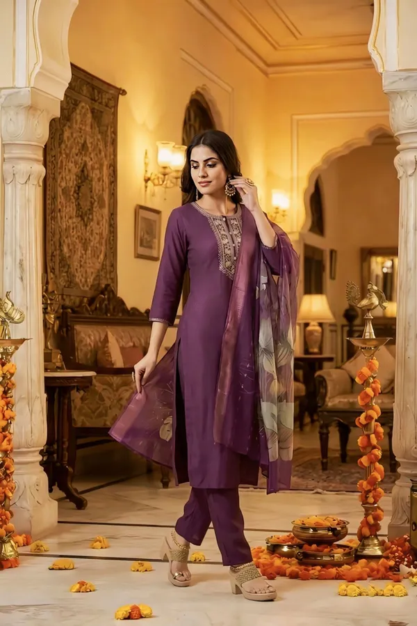 Purple_Embroidered_Salwar_Suit_Set_With_Dupatta_For_Women
