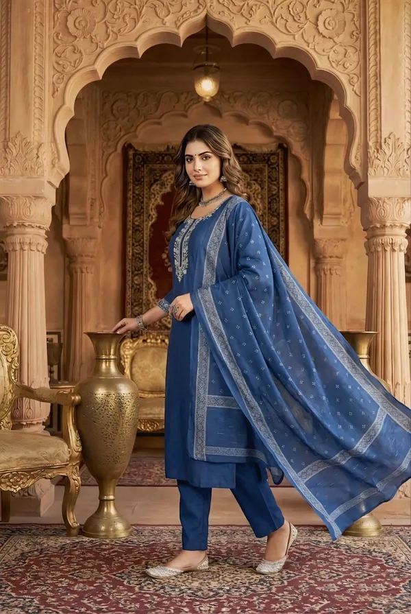 Blue_Embroidered_Cotton_Silk_Salwar_Suit_Set_With_Dupatta_For_Women