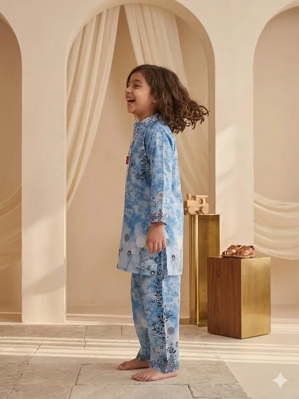 Sky_Blue_Printed_Co-ord_Set_For_Girls