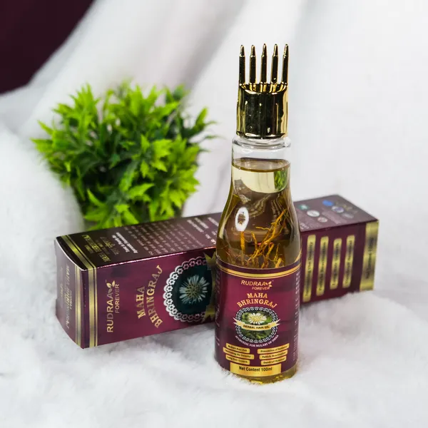 Rudraa_Maha_Bhringraj_Ayurvedic_Hair_Oil_With_Brahmi_&_Natural_Herbs_-_280Ml_Pack_Of_2