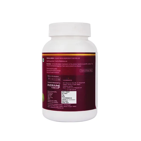 Rudraa_Forever_Bael_Tablet_-_Bowel_Wellness_Supplement_(60_Tablets)_Pack_Of_4