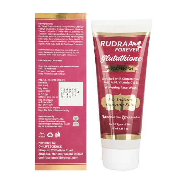 Rudraa_Forever_Glutathione_Face_Wash_-_Whitening_&_Brightening_Cleanser_For_All_Skin_Types_(100Ml)