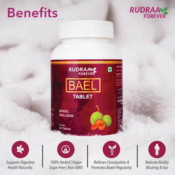 Rudraa_Forever_Bael_Tablet_-_Bowel_Wellness_Supplement_(60_Tablets)_Pack_Of_4