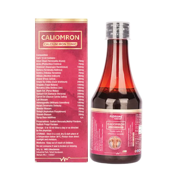Caliomron_Calcium_Iron_Tonic_-_Ayurvedic_Health_Supplement_(200Ml)_Pack_Of_4