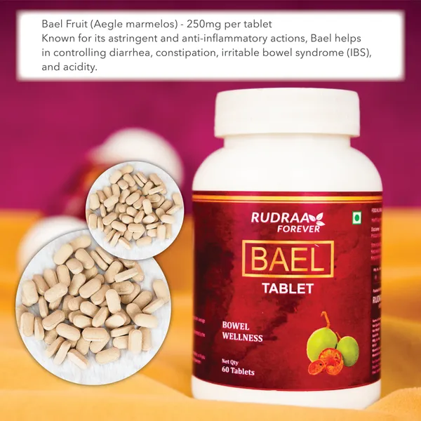 Rudraa_Forever_Bael_Tablet_-_Bowel_Wellness_Supplement_(60_Tablets)_Pack_Of_4